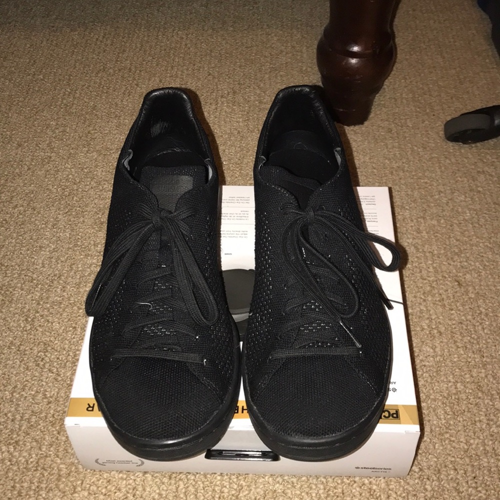 ADIDAS STAN SMITH PRIMEKNIT BLACK SIZE 9.5